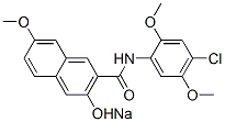 sodium N-(4-chloro-2,5-dimethoxyphenyl)-3-hydroxy-7-methoxynaphthalene-2-carboxamidate CAS#: 97416-86-9