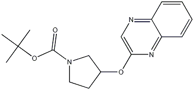 tert-butyl 3-(quinoxalin-2-yloxy)pyrrolidine-1-carboxylate CAS#: 897044-97-2