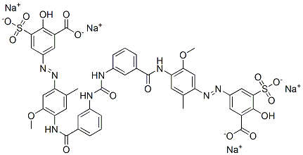 tetrasodium 3,3'-[carbonylbis[imino-m-phenylenecarbonylimino(5-methoxy-2-methyl-p-phenylene)azo]]bis[6-hydroxy-5-sulphonatobenzoate] CAS#: 95008-89-2