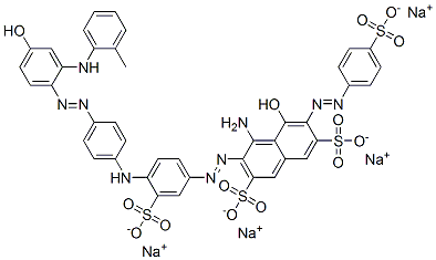 tetrasodium 4-amino-5-hydroxy-3-[[4-[[4-[[4-hydroxy-2-[(o-tolyl)amino]phenyl]azo]phenyl]amino]-3-sulphonatophenyl]azo]-6-[(4-sulphonatophenyl)azo]naphthalene-2,7-disulphonate CAS#: 93982-63-9