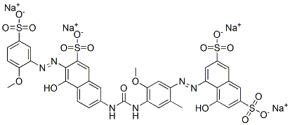 tetrasodium 4-hydroxy-5-[[4-[[[[5-hydroxy-6-[(2-methoxy-5-sulphonatophenyl)azo]-7-sulphonato-2-naphthyl]amino]carbonyl]amino]-5-methoxy-o-tolyl]azo]naphthalene-2,7-disulphonate CAS#: 94135-85-0