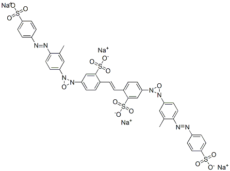 tetrasodium 4,4'-bis[3-[3-methyl-4-[(4-sulphonatophenyl)azo]phenyl]oxadiaziridinyl]stilbene-2,2'-disulphonate CAS#: 96873-61-9