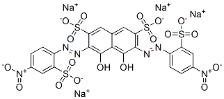 tetrasodium 4,5-dihydroxy-3,6-bis[(4-nitro-2-sulphonatophenyl)azo]naphthalene-2,7-disulphonate CAS#: 97889-99-1