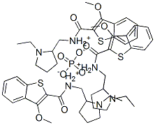 (+)-tris[[(1-ethylpyrrolidin-2-yl)methyl][(3-methoxybenzo[b]thien-2-yl)carbonyl]ammonium] phosphate CAS#: 93838-93-8