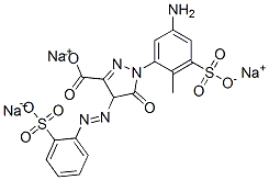 trisodium 1-(5-amino-2-methyl-3-sulphonatophenyl)-4,5-dihydro-5-oxo-4-[(2-sulphonatophenyl)azo]-1H-pyrazole-3-carboxylate CAS#: 93857-66-0