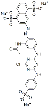 trisodium 3-[[2-(acetylamino)-4-[[4-chloro-6-[(4-sulphonatophenyl)amino]-1,3,5-triazin-2-yl]amino]phenyl]azo]naphthalene-1,5-disulphonate CAS#: 94042-74-7