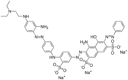 trisodium 4-amino-3-[[4-[[4-[[2-amino-4-[[2-(diethylamino)ethyl]amino]phenyl]azo]phenyl]amino]-3-sulphonatophenyl]azo]-5-hydroxy-6-(phenylazo)naphthalene-2,7-disulphonate CAS#: 94159-52-1