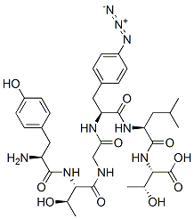 tyrosyl-threonyl-glycyl-(4-azidophenylalanyl)-leucyl-threonine CAS#: 95537-15-8