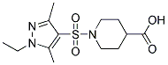 1-(1-ETHYL-3,5-DIMETHYL-1 H-PYRAZOLE-4-SULFONYL)-PIPERIDINE-4-CARBOXYLIC ACID CAS#: 925200-03-9