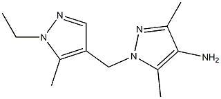 1-[(1-ethyl-5-methyl-1H-pyrazol-4-yl)methyl]-3,5-dimethyl-1H-pyrazol-4-amine CAS#: 956441-02-4