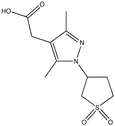 [1-(1,1-Dioxidotetrahydro-3-thienyl)-3,5-dimethyl-1H-pyrazol-4-yl]acetic acid CAS#: 926235-14-5