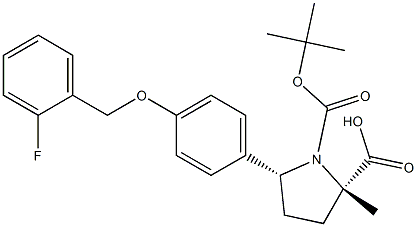 1-(1,1-dimethylethyl) 2-methyl (2S,5R)-5-(4-{[(2-fluorophenyl)methyl]oxy}phenyl)-1,2-pyrrolidinedicarboxylate CAS#: 934584-88-0