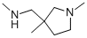 1-(1,3-DIMETHYLPYRROLIDIN-3-YL)-N-METHYLMETHANAMINE CAS#: 938458-86-7