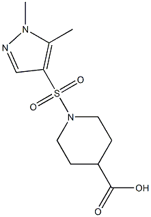 1-[(1,5-Dimethyl-1H-pyrazol-4-yl)sulfonyl]piperidine-4-carboxylic acid CAS#: 956362-87-1