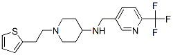 1-[2-(2-THIENYL)ETHYL]-N-([6-(TRIFLUOROMETHYL)PYRIDIN-3-YL]METHYL)PIPERIDIN-4-AMINE CAS#: 909673-70-7