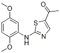 1-[2-(2,5-dimethoxyanilino)-1,3-thiazol-5-yl]-1-ethanone CAS#: 952183-59-4