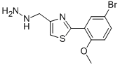 1-((2-(5-bromo-2-methoxyphenyl)thiazol-4-yl)methyl)hydrazine CAS#: 926255-48-3