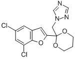 1-((2-(5,7-Dichloro-2-benzofuranyl)-1,3-dioxan-2-yl)methyl)-1H-1,2,4-t riazole CAS#: 98519-00-7