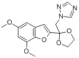 1-((2-(5,7-Dimethoxy-2-benzofuranyl)-1,3-dioxolan-2-yl)methyl)-1H-1,2, 4-triazole CAS#: 98532-69-5