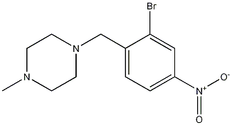 1-[(2-Bromo-4-nitrophenyl)methyl]-4-methylpiperazine CAS#: 943320-69-2