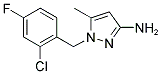 1-(2-CHLORO-4-FLUORO-BENZYL)-5-METHYL-1 H-PYRAZOL-3-YLAMINE CAS#: 925179-59-5