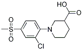 1-[2-CHLORO-4-(METHYLSULFONYL)PHENYL]PIPERIDINE-3-CARBOXYLIC ACID CAS#: 942474-35-3