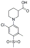 1-[2-CHLORO-5-METHYL-4-(METHYLSULFONYL)PHENYL]PIPERIDINE-3-CARBOXYLIC ACID CAS#: 942474-28-4
