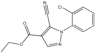 1-(2-Chloro-phenyl)-5-cyano-1H-pyrazole-4-carboxylic acid ethyl ester CAS#: 98476-18-7