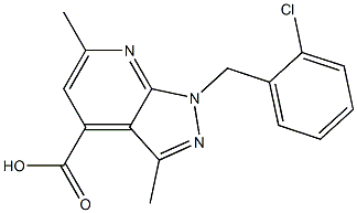 1-(2-Chlorobenzyl)-3,6-dimethyl-1H-pyrazolo[3,4-b]pyridine-4-carboxylic acid CAS#: 937597-77-8