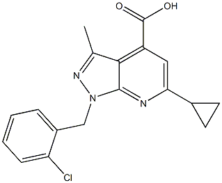1-(2-Chlorobenzyl)-6-cyclopropyl-3-methyl-1H-pyrazolo[3,4-b]pyridine-4-carboxylic acid CAS#: 937598-76-0