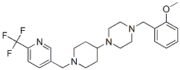 1-(2-METHOXYBENZYL)-4-(1-([6-(TRIFLUOROMETHYL)PYRIDIN-3-YL]METHYL)PIPERIDIN-4-YL)PIPERAZINE CAS#: 909670-72-0