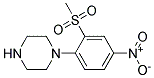 1-[2-(METHYLSULFONYL)-4-NITROPHENYL]PIPERAZINE CAS#: 946157-09-1