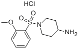 1-(2-Methoxy-benzenesulfonyl)-piperidin-4-ylamine hydrochloride CAS#: 947533-33-7