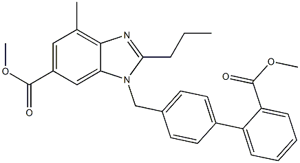 1-[[2'-(Methoxycarbonyl)[1,1'-biphenyl]-4-yl]Methyl]-4-Methyl-2-propyl-1H-benziMidazole-6-carboxylic Acid Methyl Ester CAS#: 916332-38-2