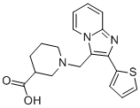 1-(2-THIOPHEN-2-YL-IMIDAZO[1,2-A]PYRIDIN-3-YLMETHYL)-PIPERIDINE-3-CARBOXYLIC ACID CAS#: 912770-75-3