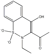 1-(2-ethyl-4-hydroxy-1,1-dioxido-2H-1,2-benzothiazin-3-yl)ethanone CAS#: 919751-89-6