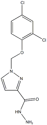 1-[(2,4-dichlorophenoxy)methyl]-1H-pyrazole-3-carbohydrazide CAS#: 956396-73-9