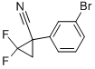 1-(3-Bromo-phenyl)-2,2-difluoro-cyclopropanecarbonitrile CAS#: 908333-94-8