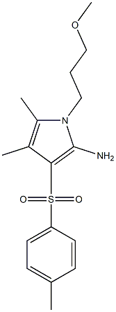 1-(3-Methoxy-propyl)-4,5-dimethyl-3-(toluene-4-sulfonyl)-1H-pyrrol-2-ylamine CAS#: 919725-72-7