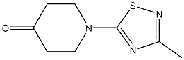 1-(3-Methyl-1,2,4-thiadiazol-5-yl)piperidin-4-one CAS#: 927397-48-6