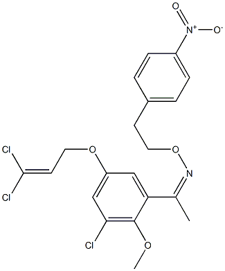 1-[3-chloro-5-[(3,3-dichloro-2-propen-1-yl)oxy]-2-methoxyphenyl]-, O-[2-(4-nitrophenyl)ethyl]oxime CAS#: 918311-28-1