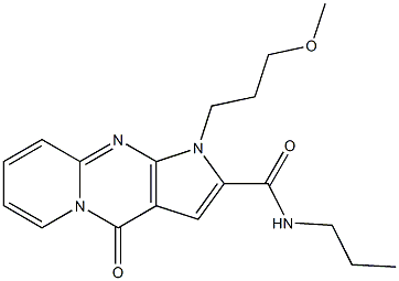 1-(3-methoxypropyl)-4-oxo-N-propyl-1,4-dihydropyrido[1,2-a]pyrrolo[2,3-d]pyrimidine-2-carboxamide CAS#: 900883-14-9