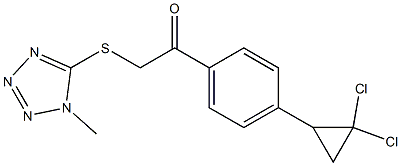 1-[4-(2,2-dichlorocyclopropyl)phenyl]-2-[(1-methyl-1H-tetraazol-5-yl)thio]ethanone CAS#: 948262-94-0