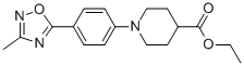 1-[4-(3-METHYL-[1,2,4]OXADIAZOL-5-YL)-PHENYL]-PIPERIDINE-4-CARBOXYLIC ACID ETHYL ESTER CAS#: 935534-35-3