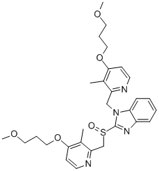 1-[[4-(3-Methoxypropoxy)-3-methyl-2-pyridinyl]methyl]-2-[[[4-(3-methoxypropoxy)-3-methyl-2-pyridinyl]methyl]sulfinyl]-1H-benzimidazole CAS#: 935260-92-7