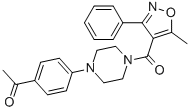 1-(4-(4-(5-Methyl-3-phenylisoxazole-4-carbonyl)piperazin-1-yl)phenyl)ethanone CAS#: 941104-13-8