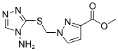 1-(4-AMINO-4 H-[1,2,4]TRIAZOL-3-YLSULFANYLMETHYL)-1 H-PYRAZOLE-3-CARBOXYLIC ACID METHYL ESTER CAS#: 925580-03-6