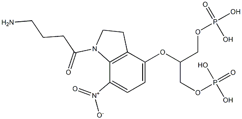 1-(4-Aminobutanoyl)-4-[1,3-bis(dihydroxyphosphoryloxy)propan-2-yloxy]-7-nitroindoline CAS#: 927866-58-8