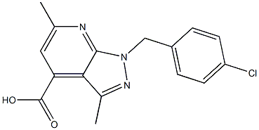1-(4-Chlorobenzyl)-3,6-dimethyl-1H-pyrazolo[3,4-b]pyridine-4-carboxylic acid CAS#: 937597-74-5