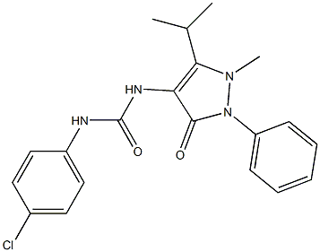 1-(4-Chlorophenyl)-3-(5-Isopropyl-1-Methyl-3-Oxo-2-Phenyl-2,3-Dihydro-1H-Pyrazol-4-Yl)Urea CAS#: 903895-98-7